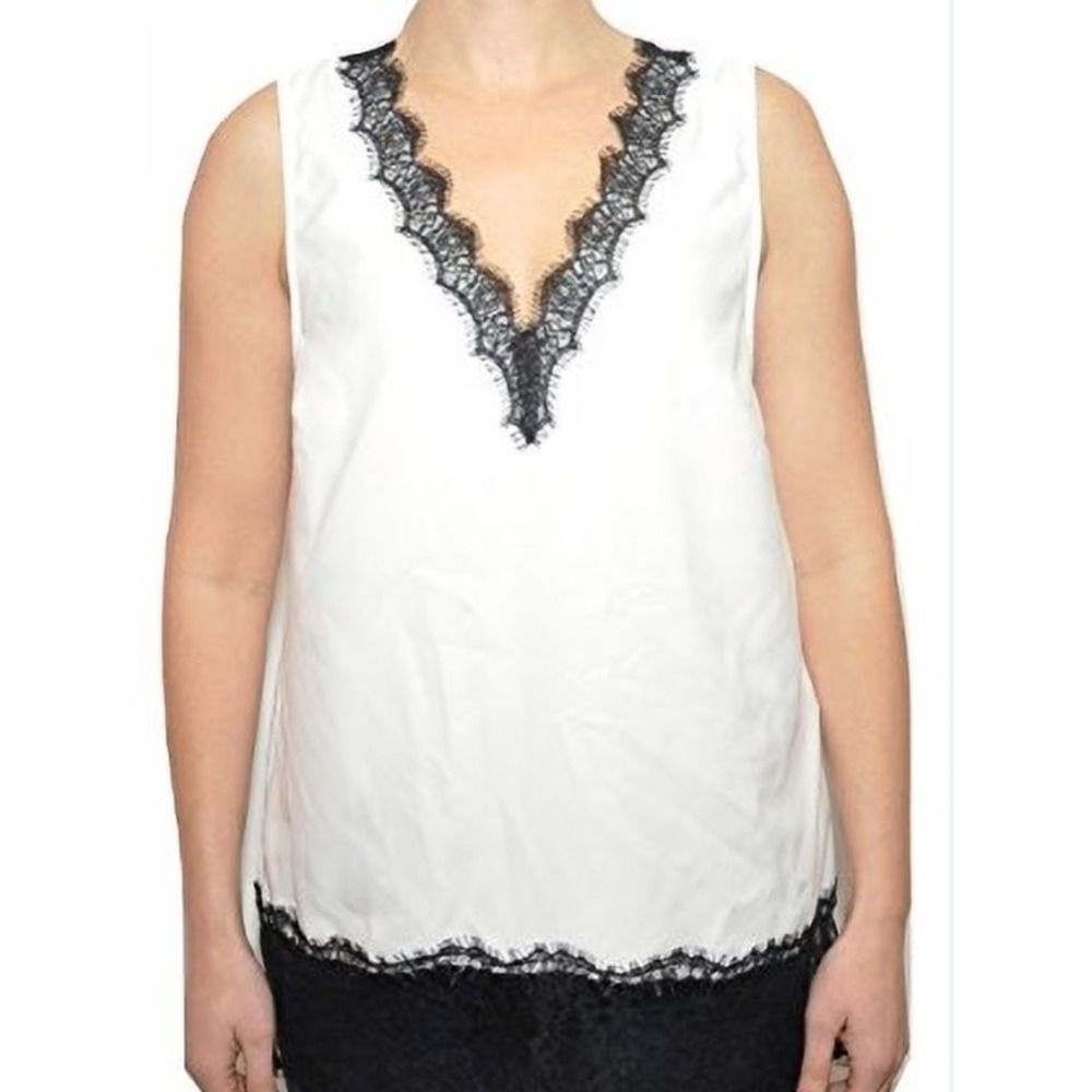 POL Gauze Lace Trim Tunic